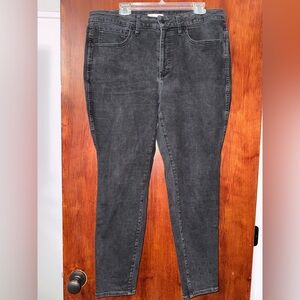 Madewell Women's Black High Rise Skinny Jeans
